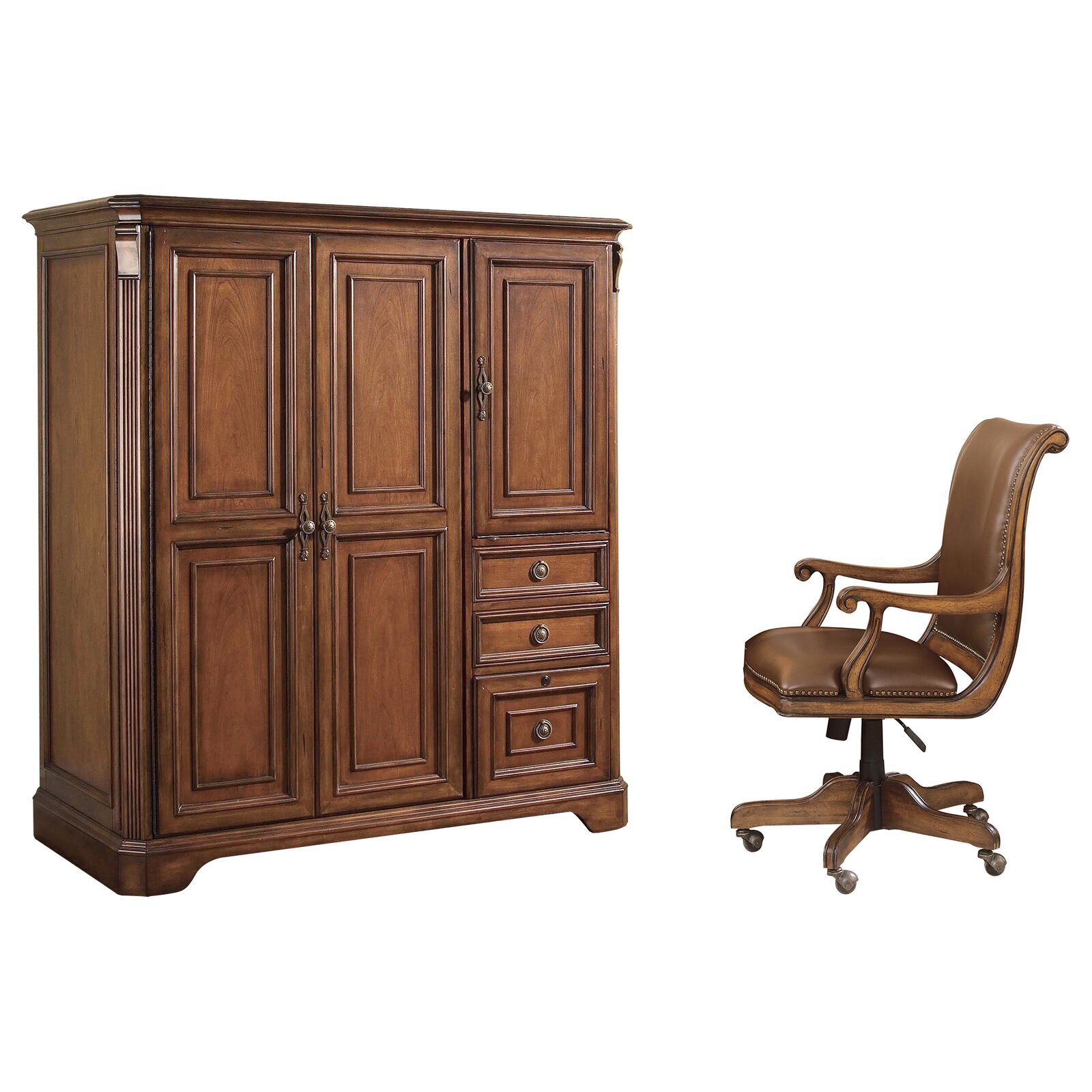 Classic Desk Armoire Set
