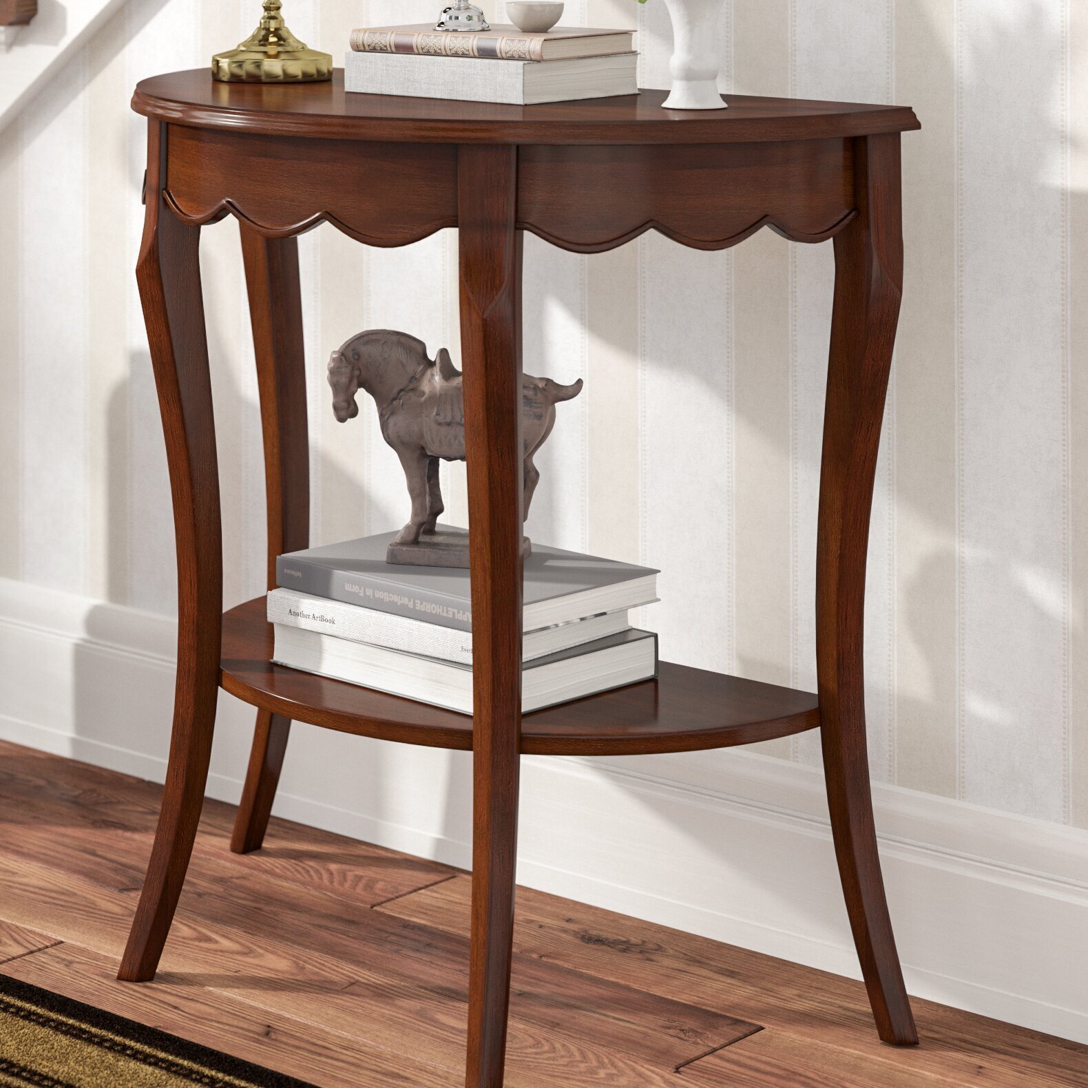 Classic Half Circle Console Table 