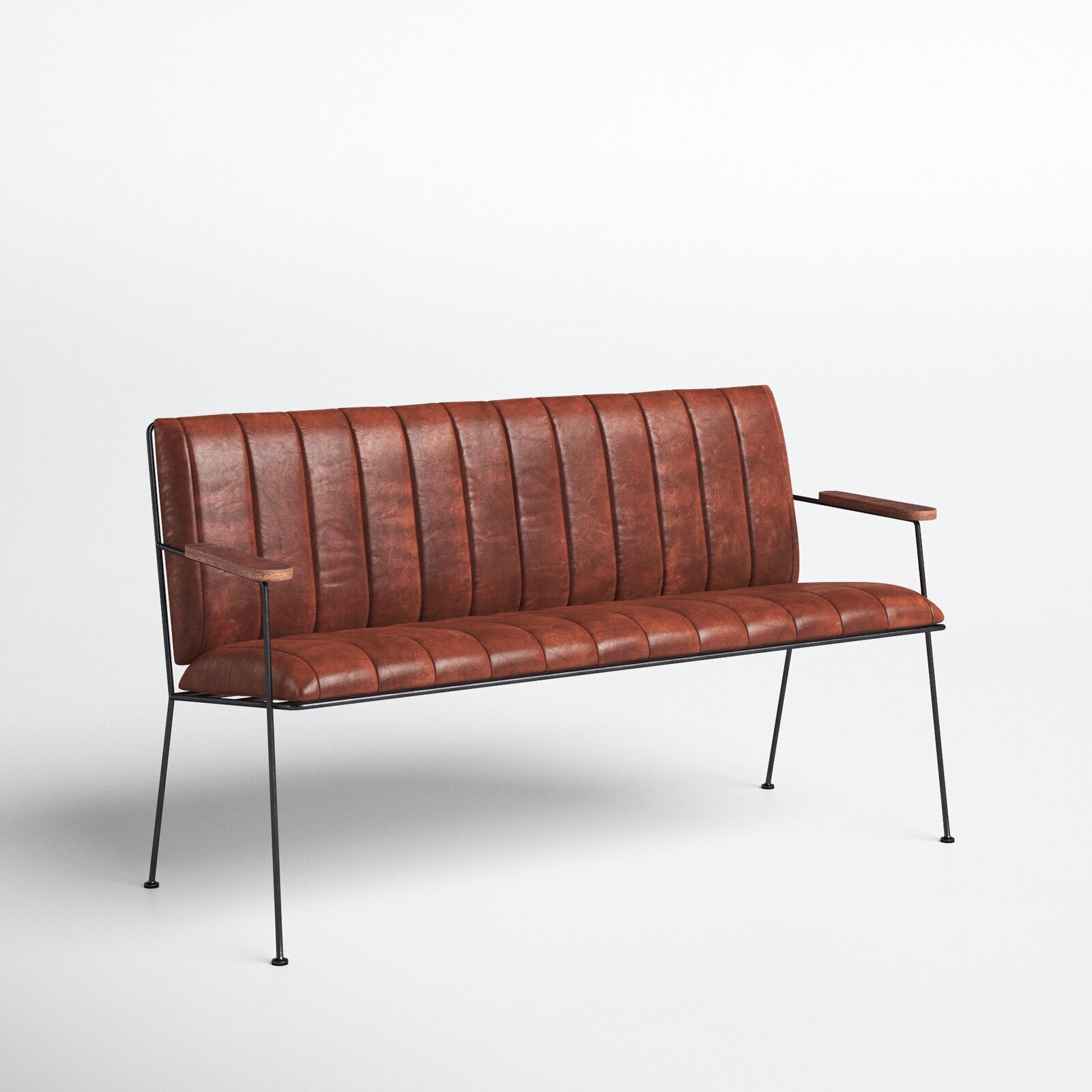 Classy Leather Dining Bench 