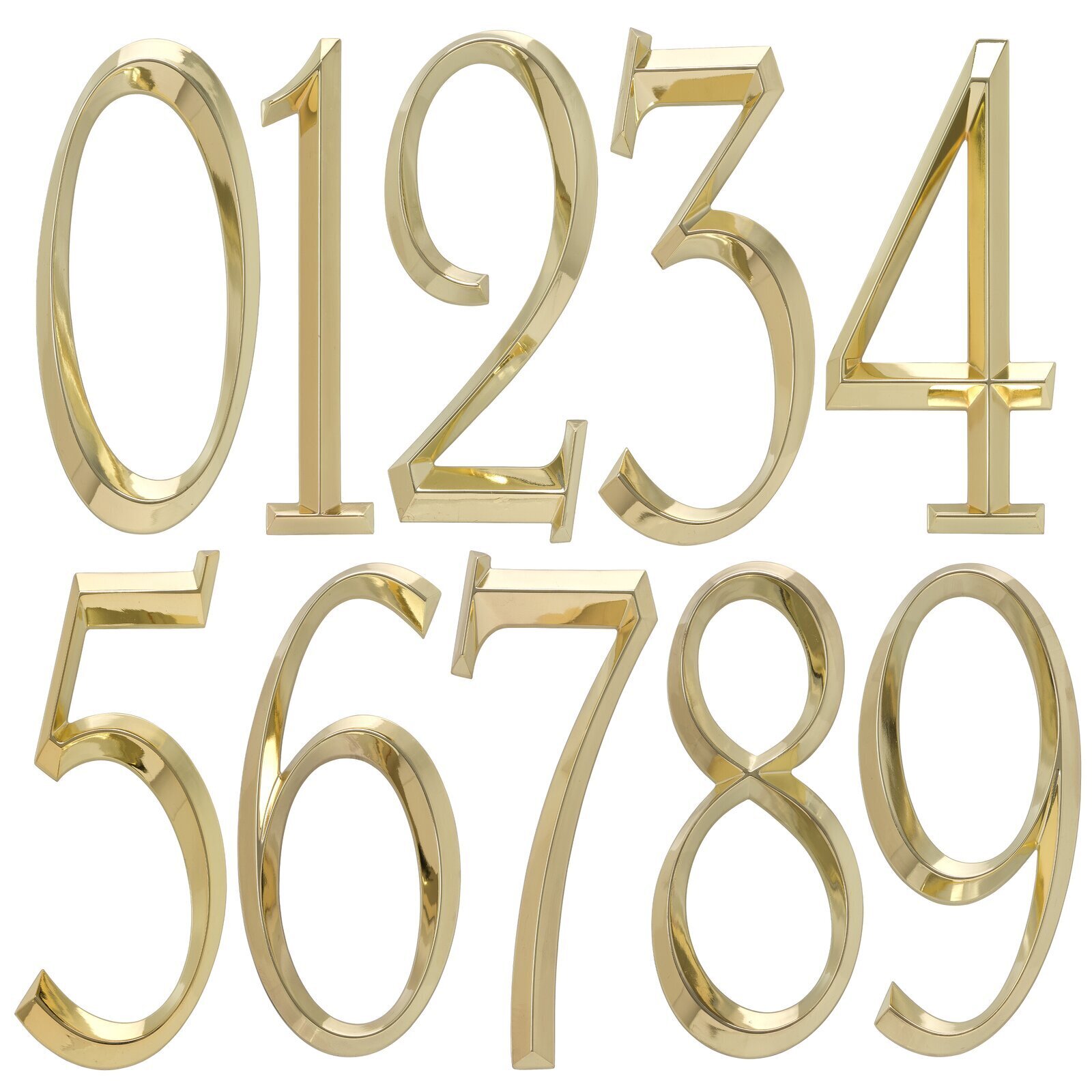 Classy Zinc Metal House Number