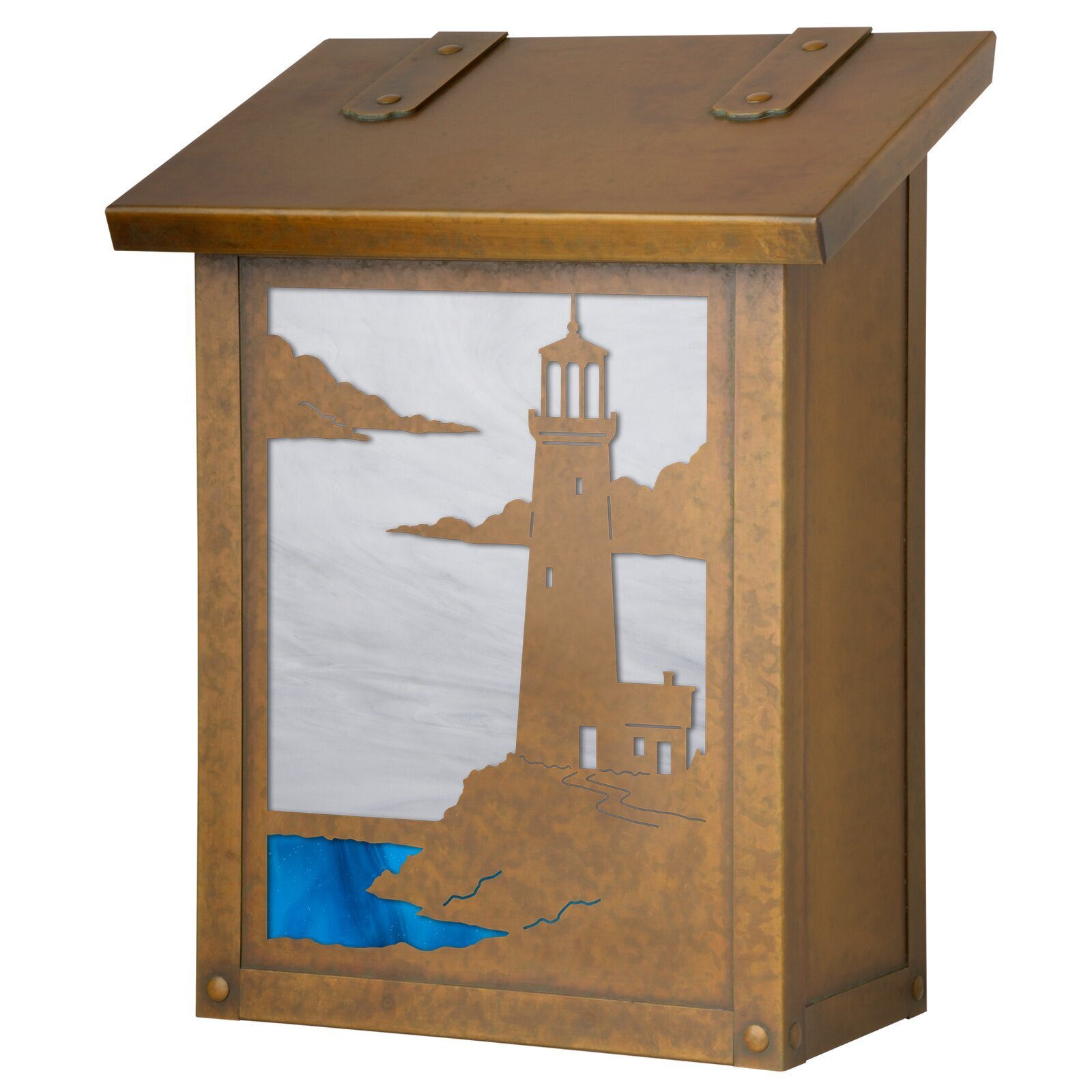 Coastal Scene Wall Mounted Mailbox Decoration