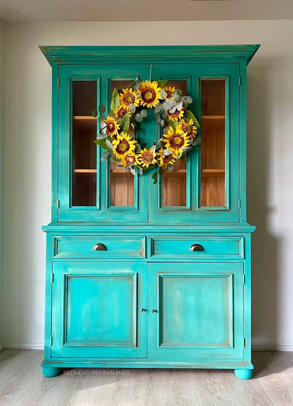 Colorful and Used China Cabinet for Sale
