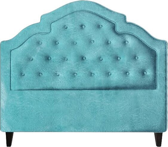 Colorful Genuine Leather Headboard King