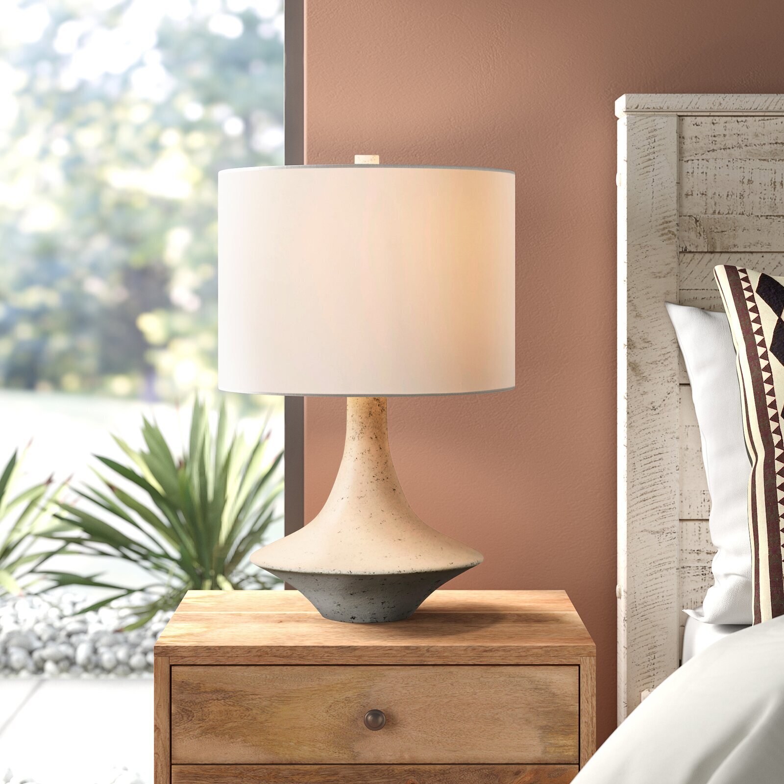 Concrete Color Modern Table Lamp 