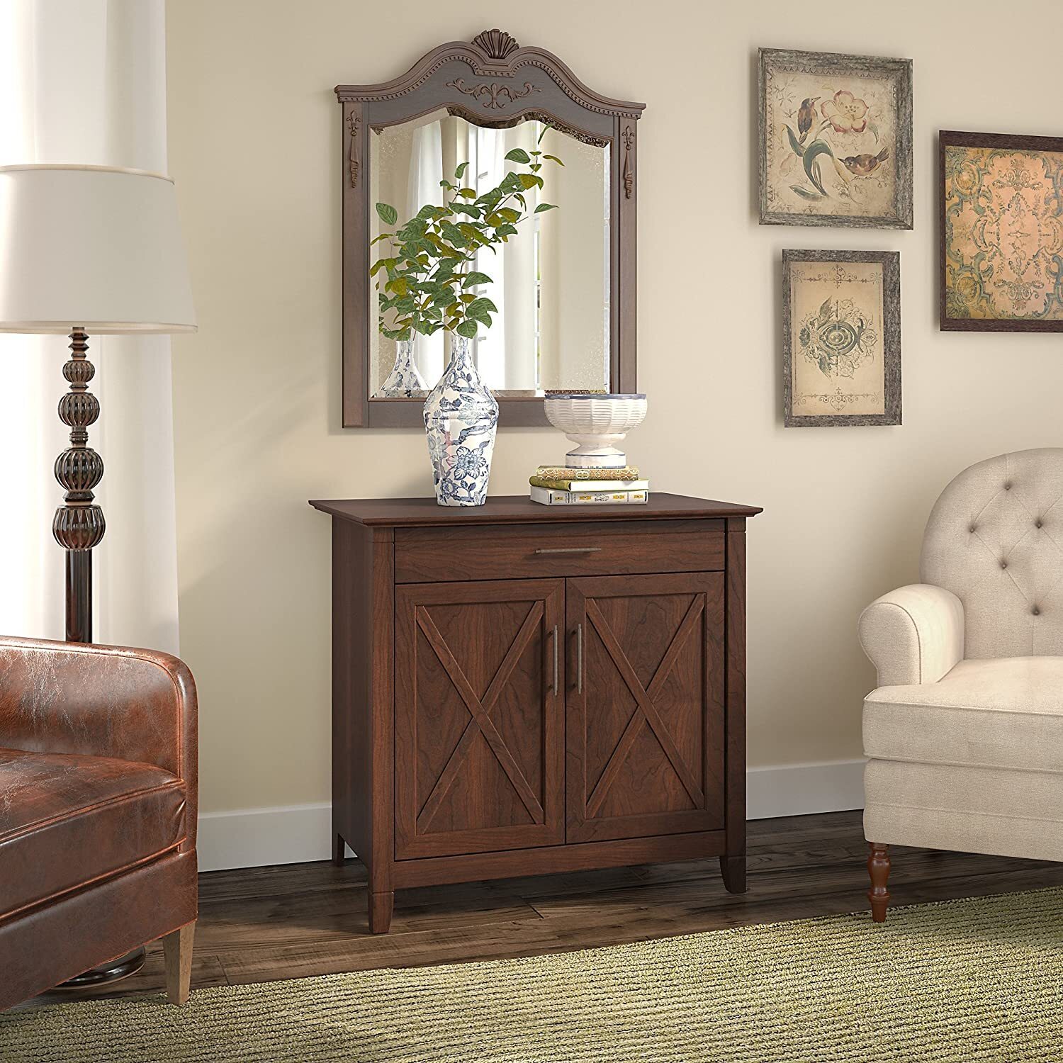 Contemporary Cherry Cabinets 
