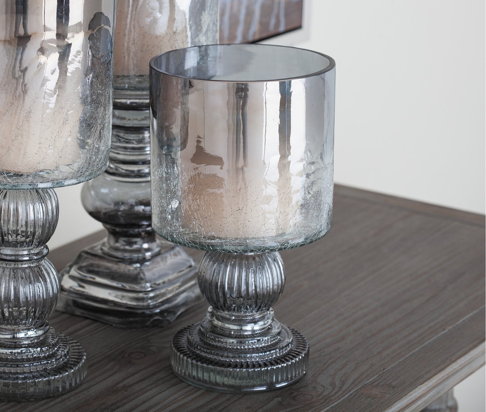 Contemporary Glass Hurricane Holder