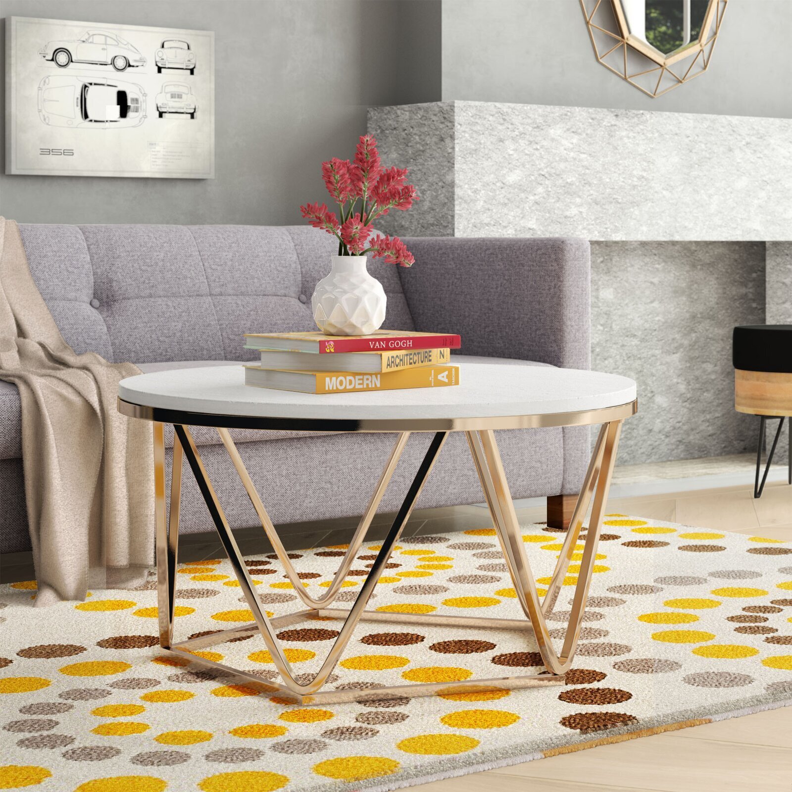 Contemporary Granite Coffee Table Top