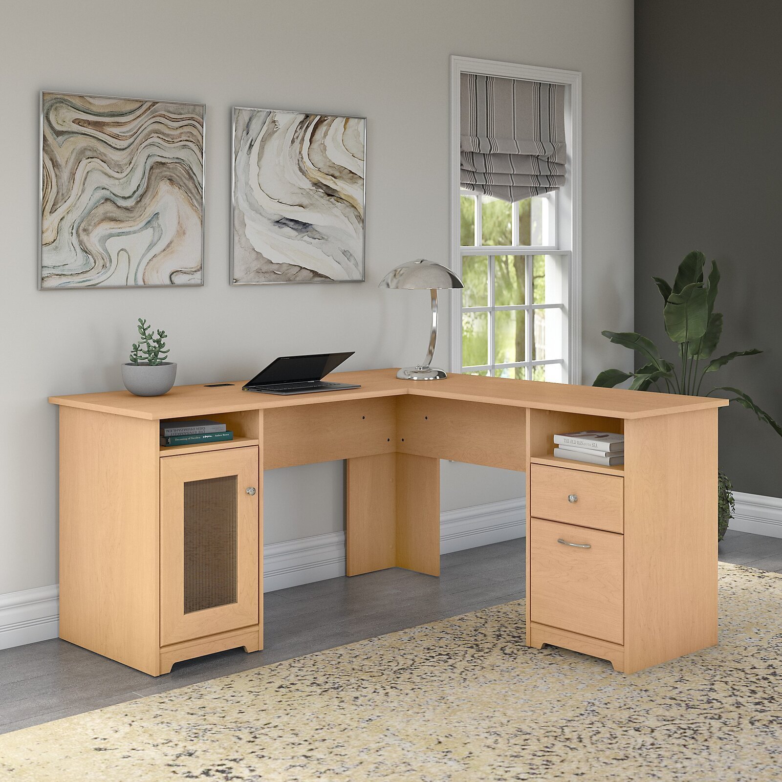 Contemporary L Shape Executive Desk