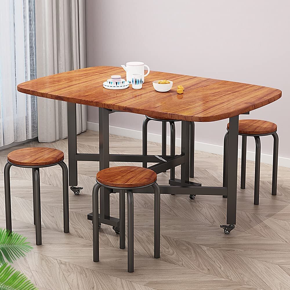 Contemporary oval table with leaf