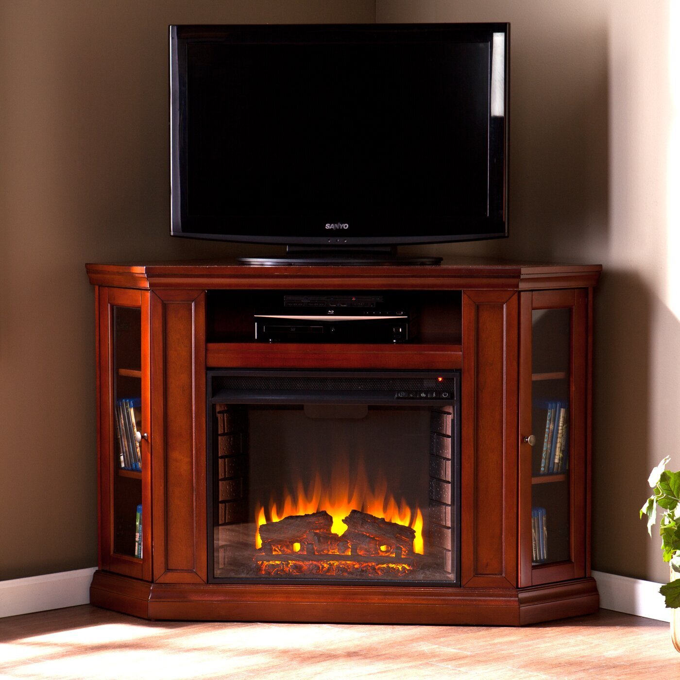 Corner Tv Stand Fireplace