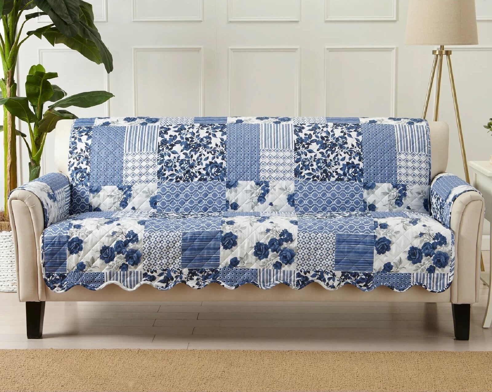 Country Plaid Sofa Slipcovers 