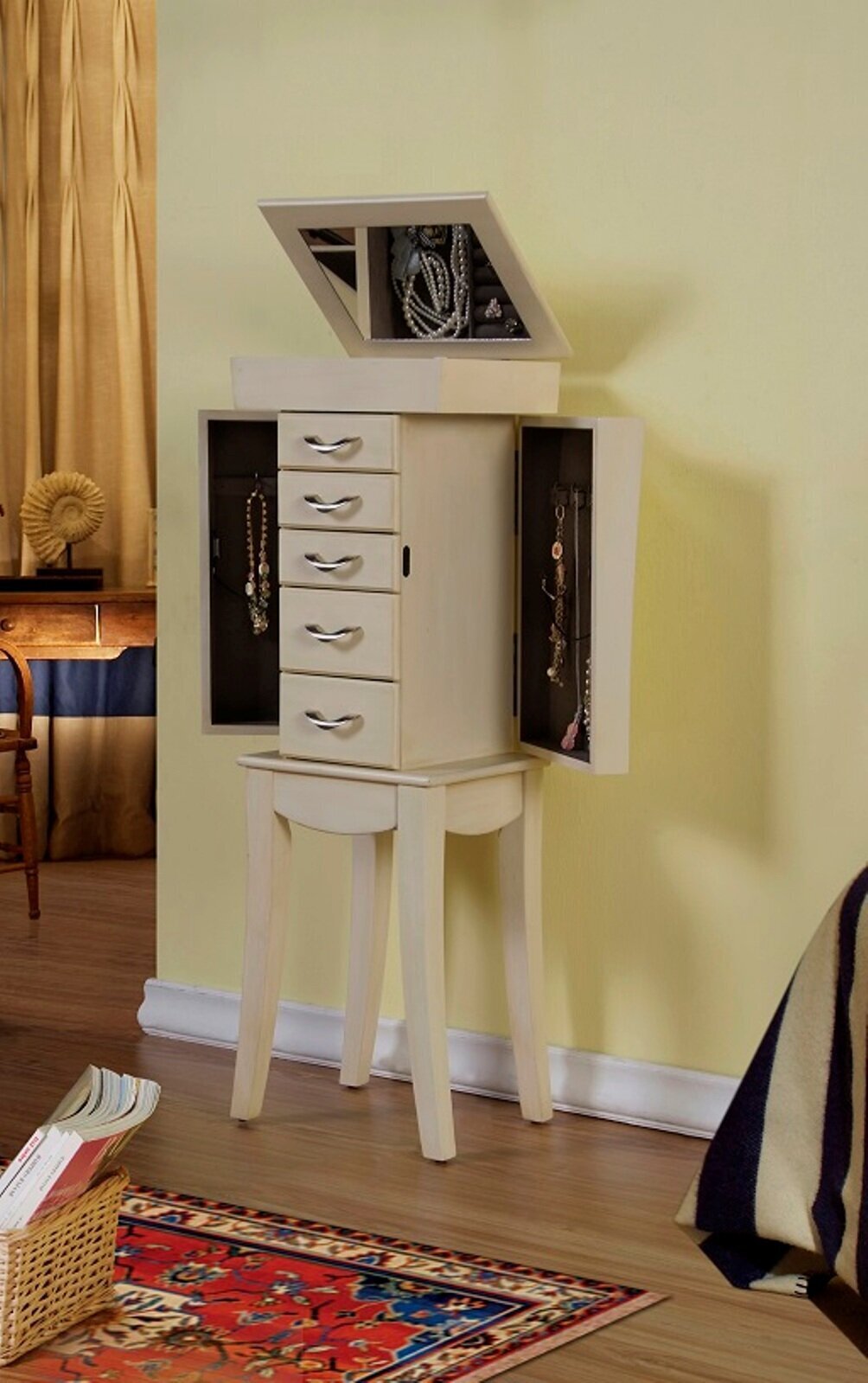 Countryside Antique Jewelry Armoire 