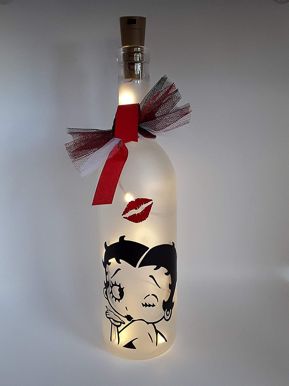 Creative Betty Boop glass table lamp