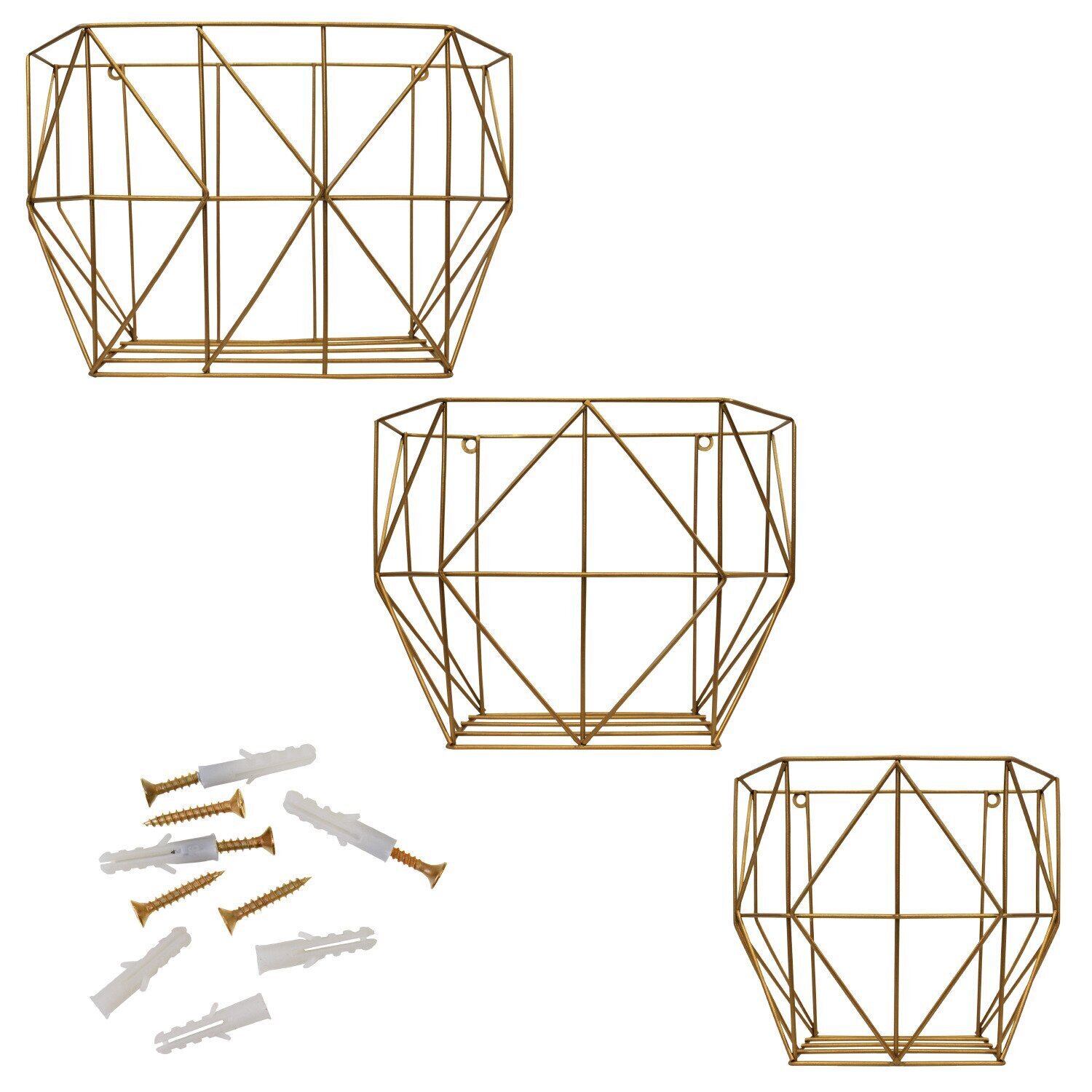 Creative set of wall mounted fruit basket