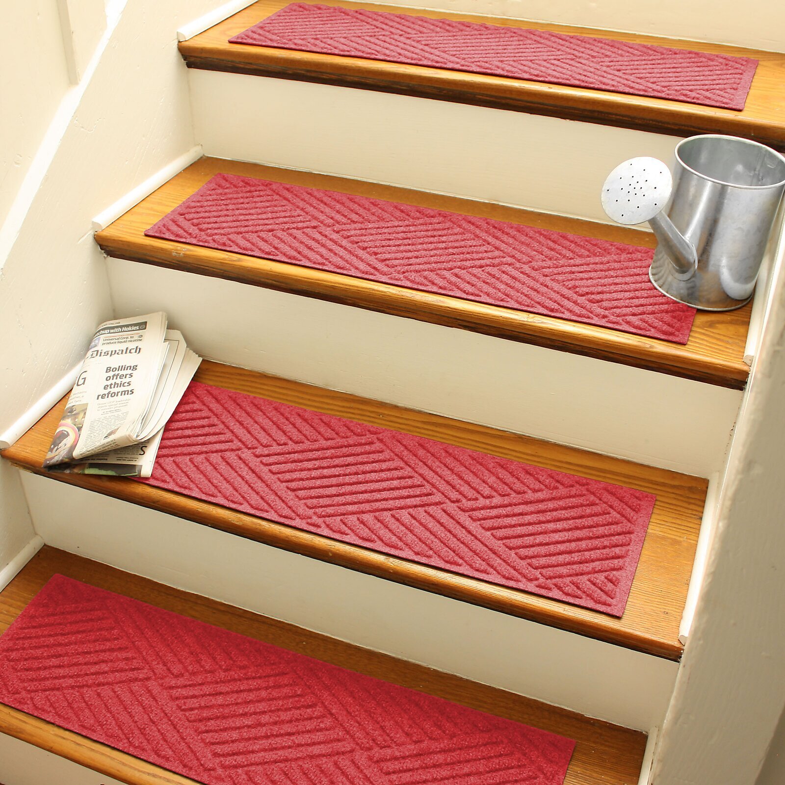 Criss Cross Stair Tread Rug
