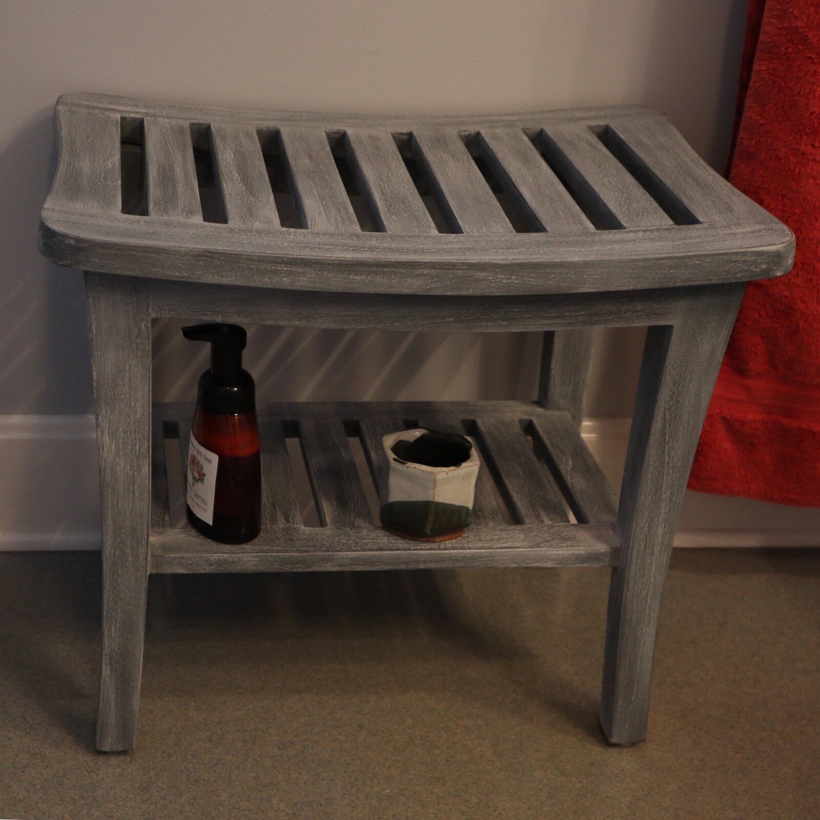 Curved Shower Bench