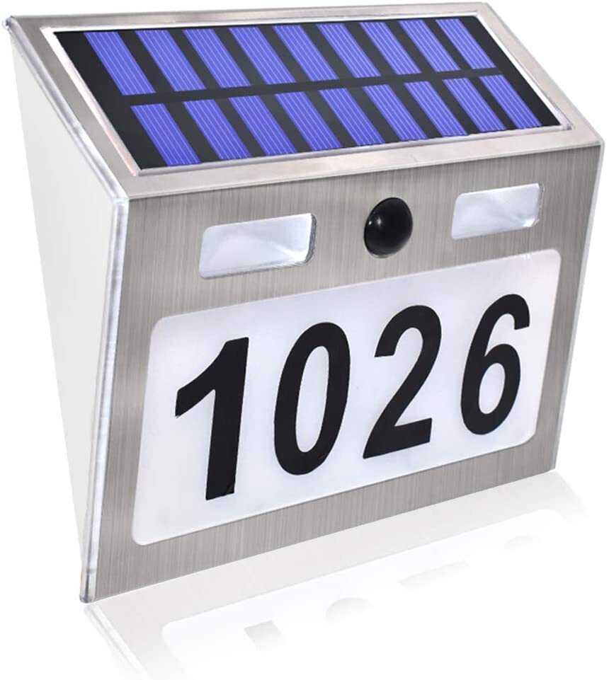 Custom Lighted House Numbers with Built in Motion Sensor