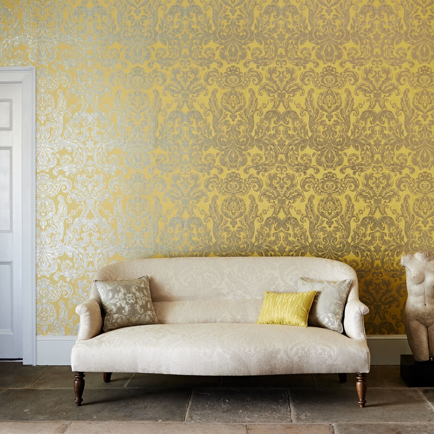 Damask wallpaper