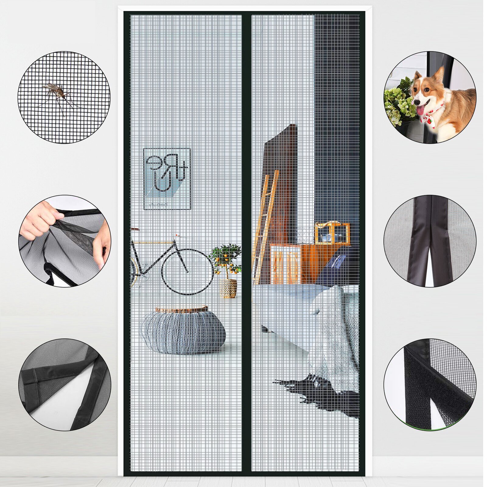 Dark Grey Fibreglass Mesh Divider 