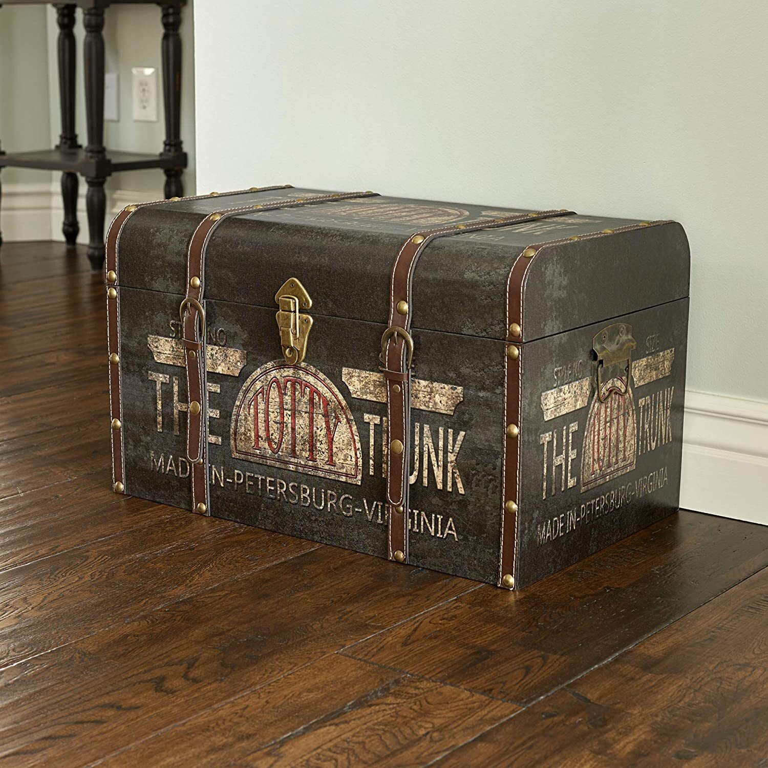 Decorative Leather Antique Trunk 