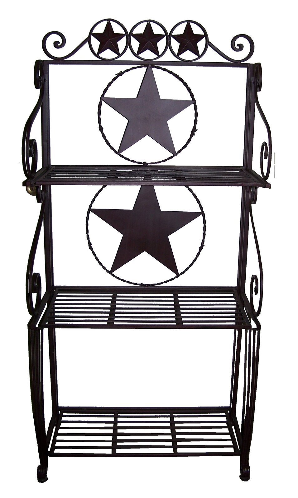 Decorative outdoor backers rack