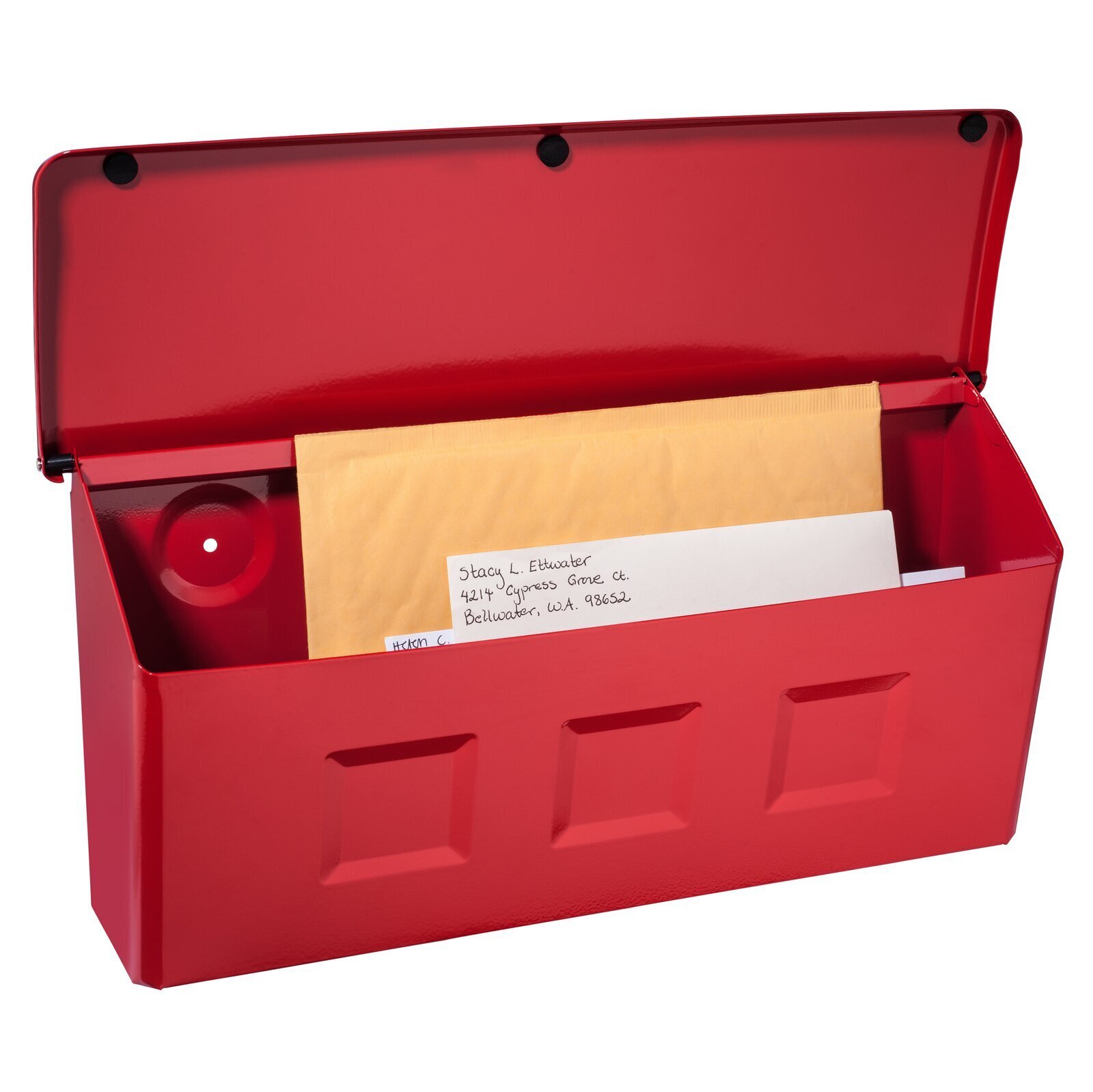 Decorative Red Modern Wall Mount Mailbox