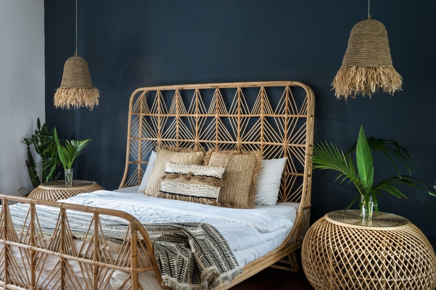 Deep blue wall