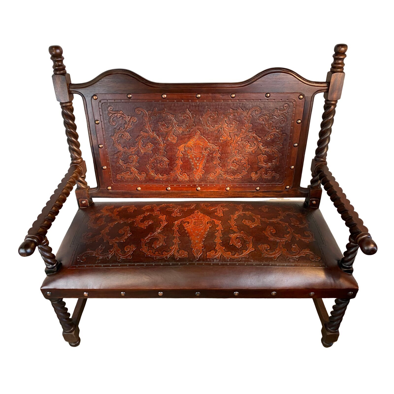 Detail Crafted Leather Benches 