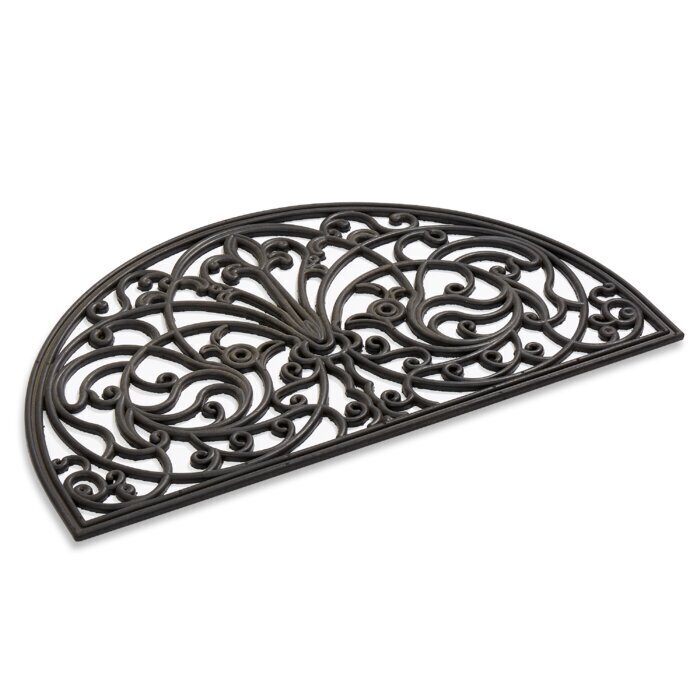 Door Mat with Scroll Motifs