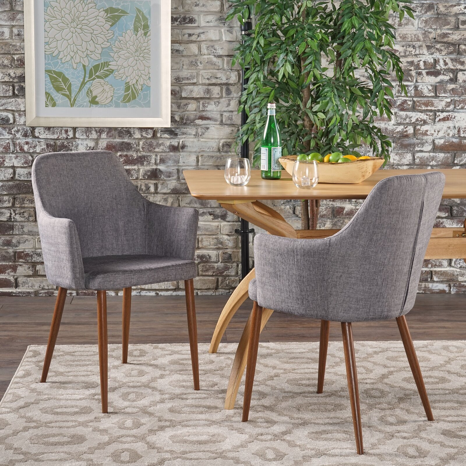 Durable wood and metal captains chair 
