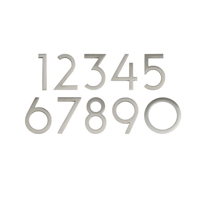 Elegant Floating Mount House Number