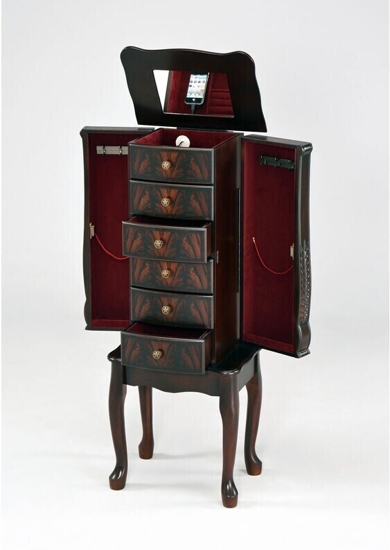 Elegant Wooden Jewelry Armoire 