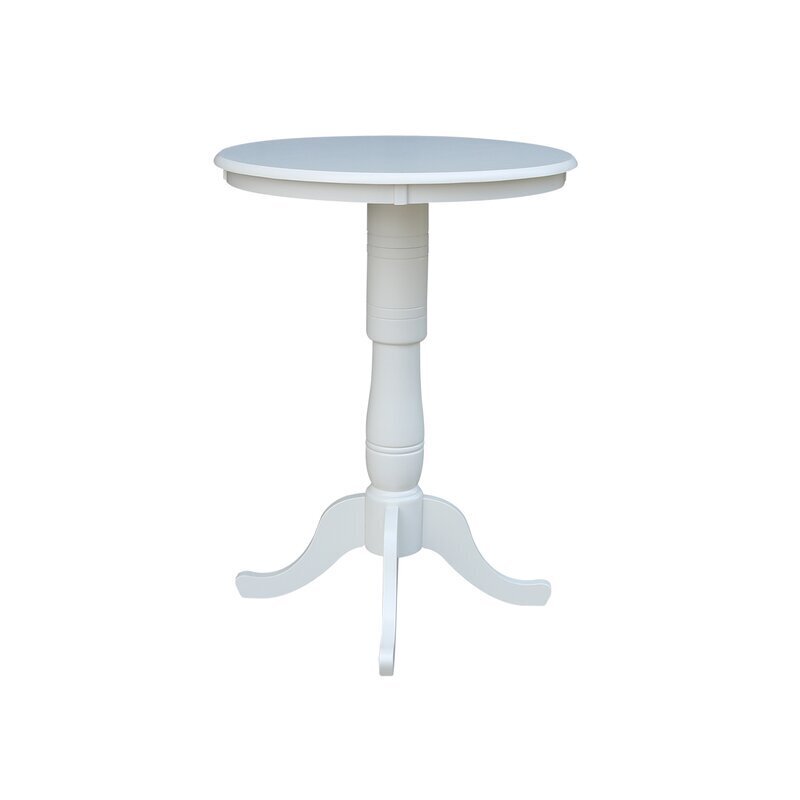 Elegant Wooden White Tulip Bistro Table