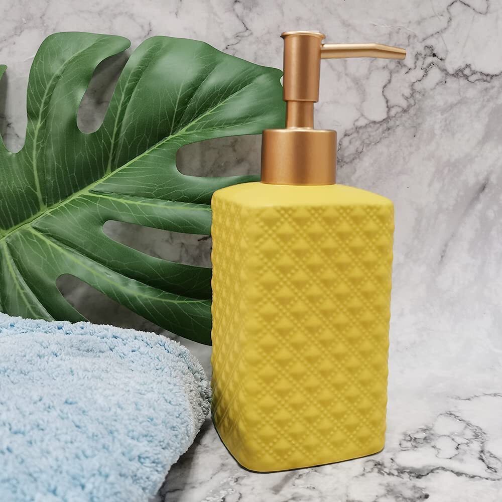 Embossed Yellow Bath Accessory 