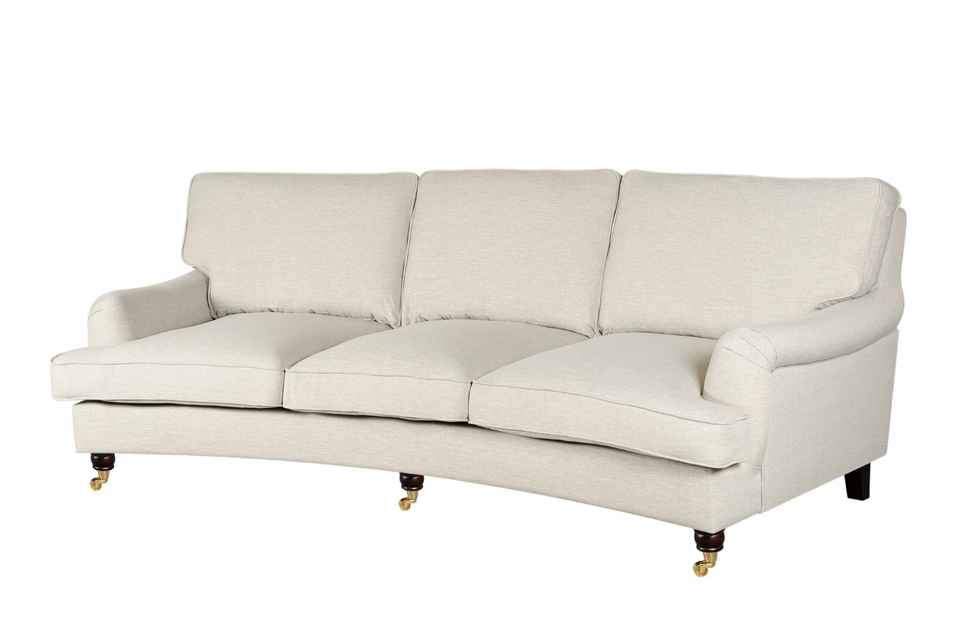 English roll arm sofa