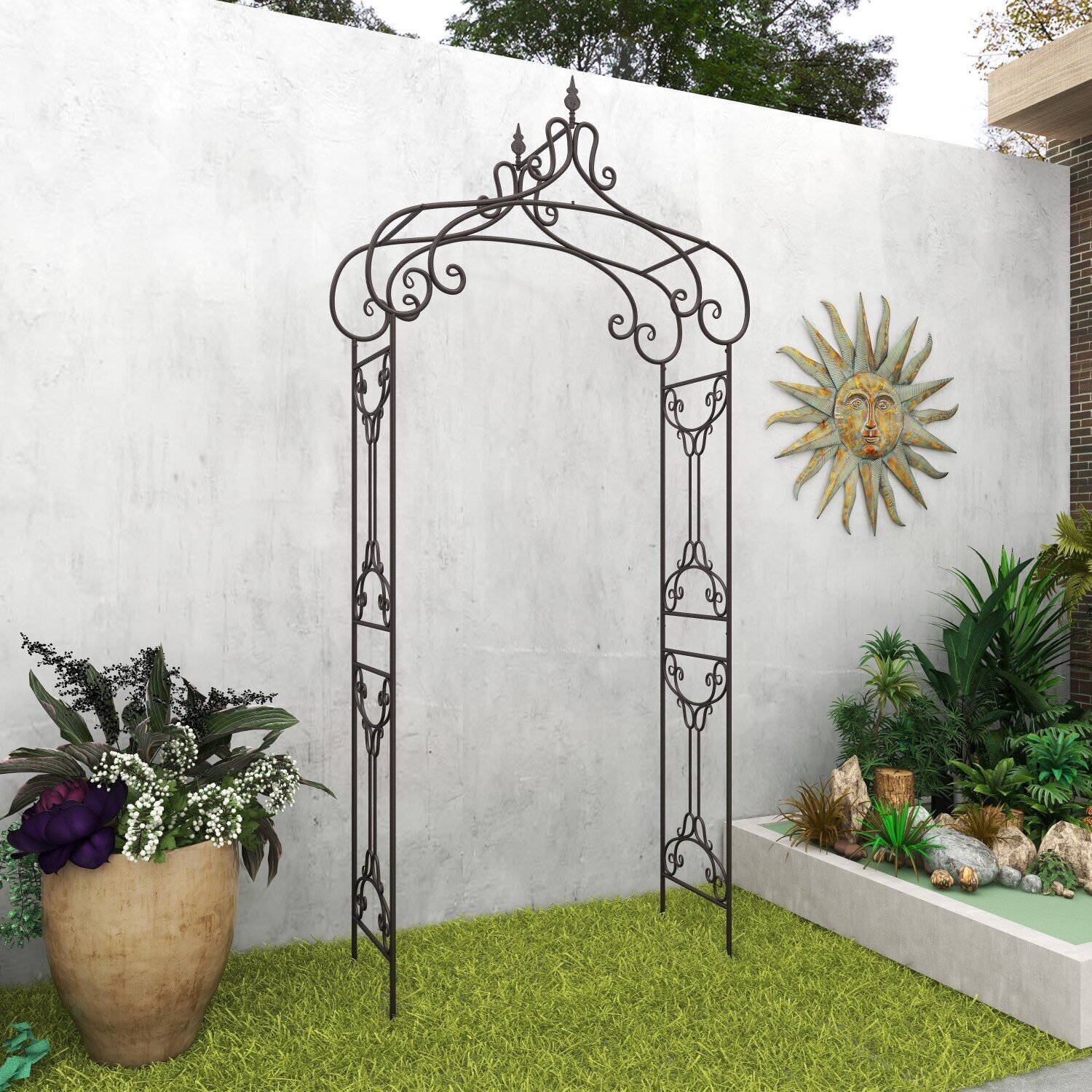 Iron Arbors And Trellises