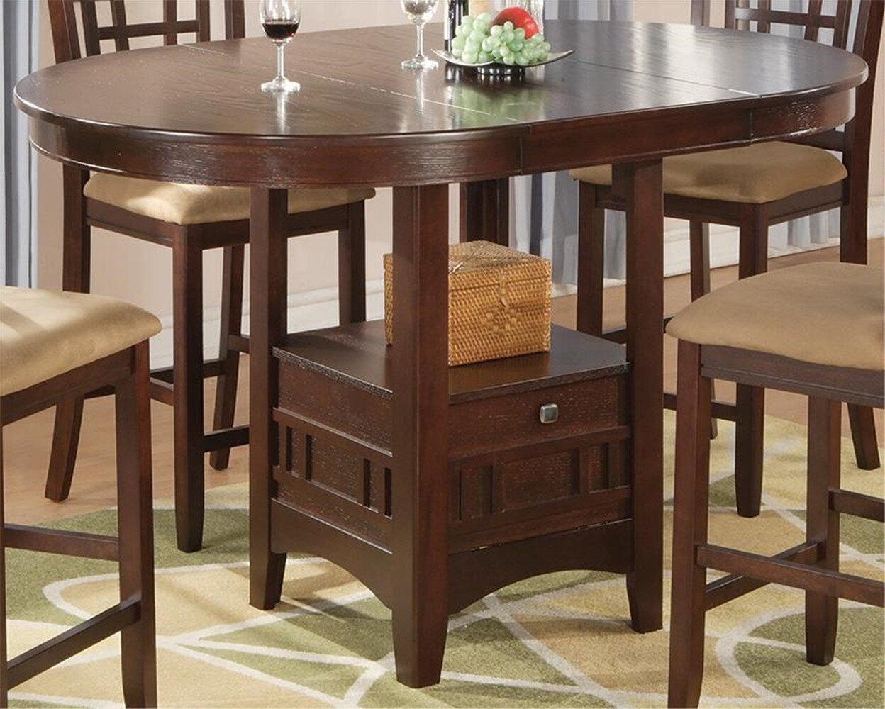 Counter Height Round Dining Table