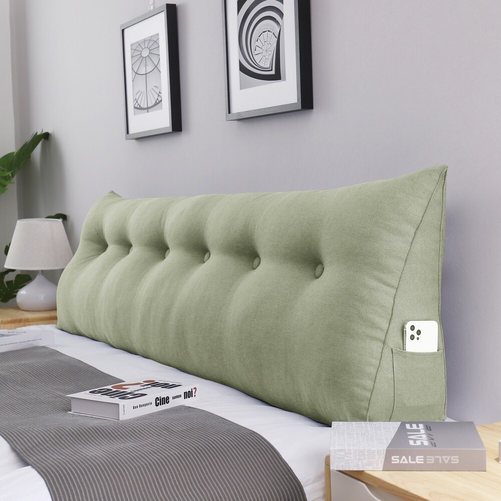 Extra Large Bolster Pillow Headboard 