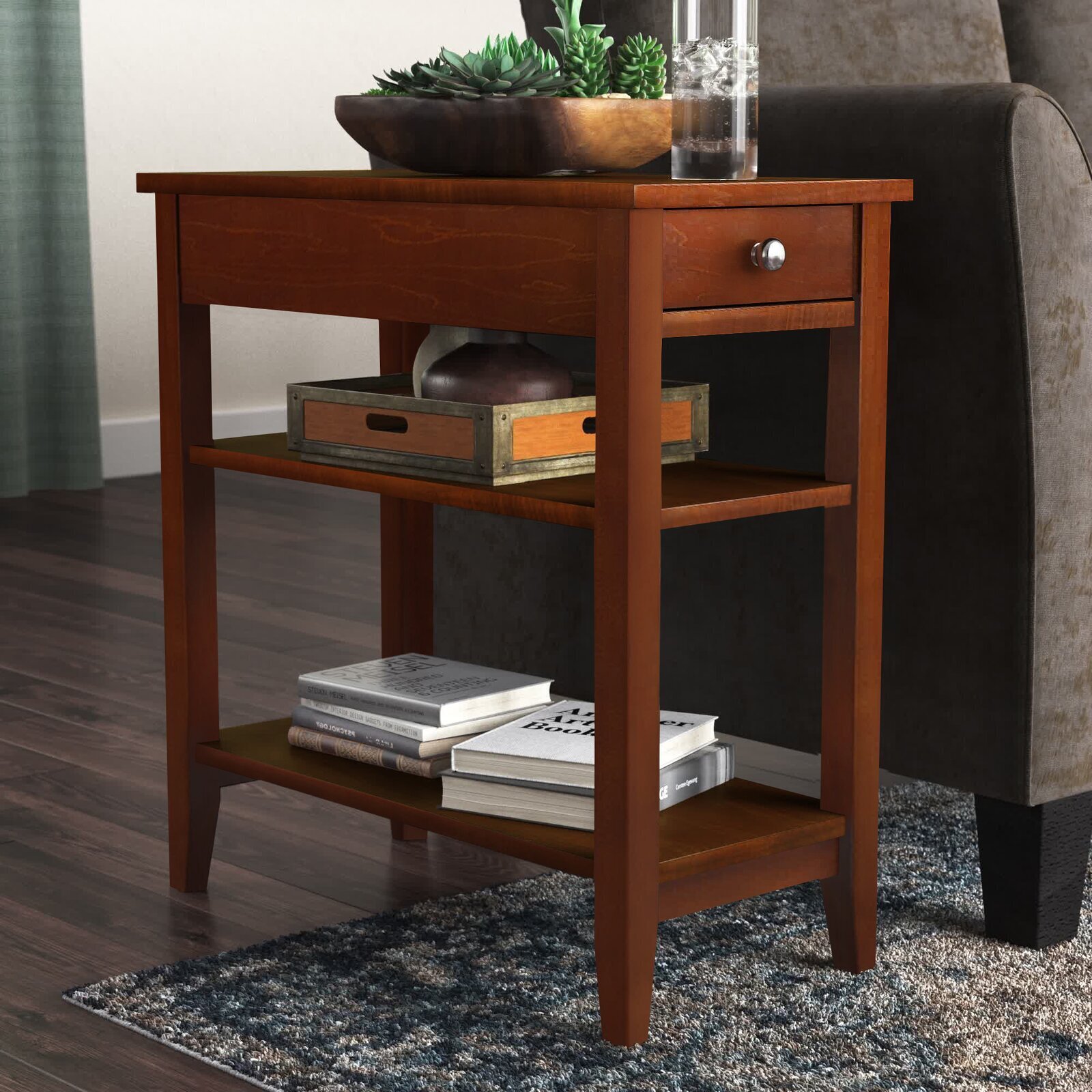 Farmhouse Bookshelf Table
