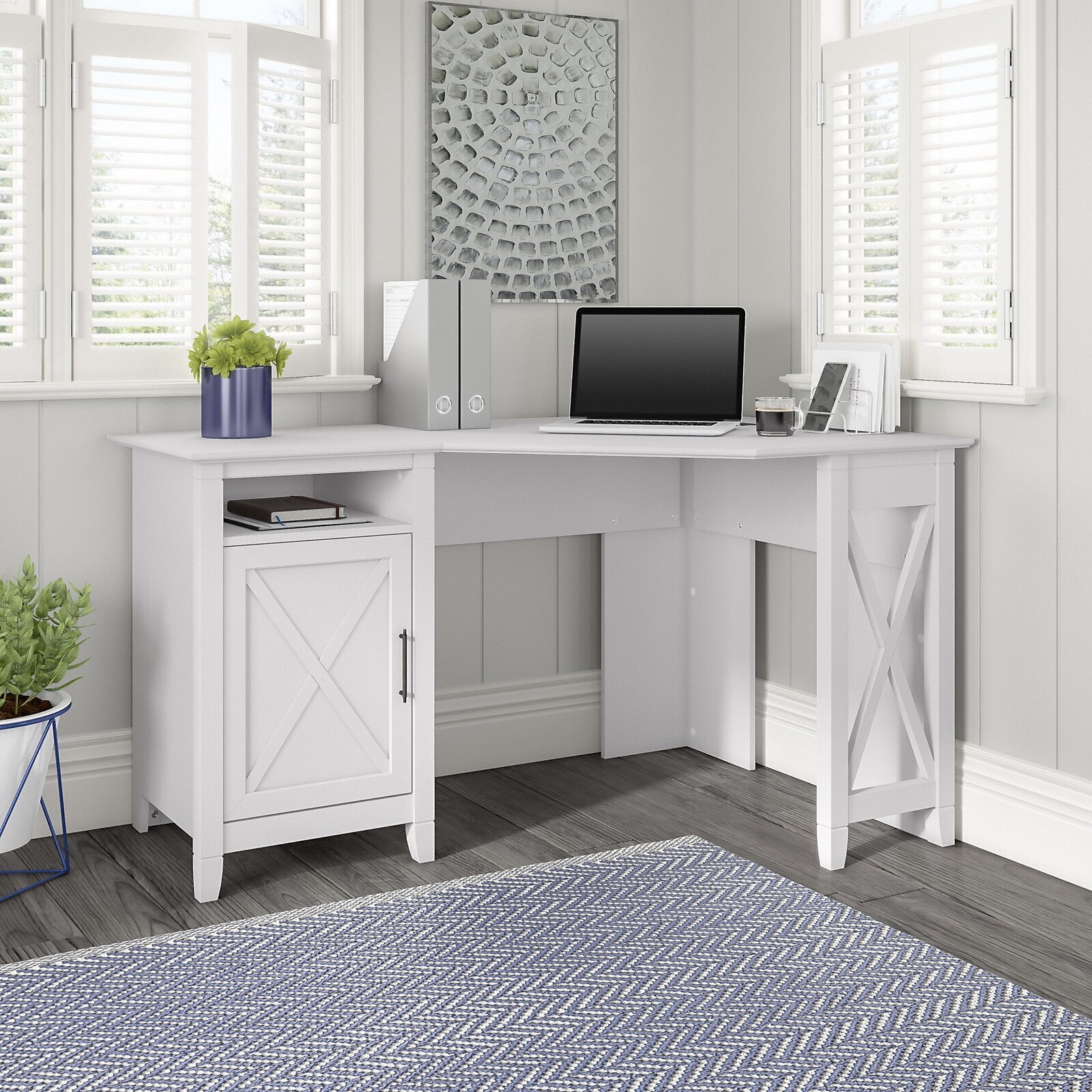 Farmhouse Corner Secretary Desk