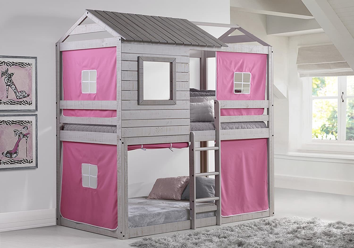 Farmhouse Princess Bunk Beds