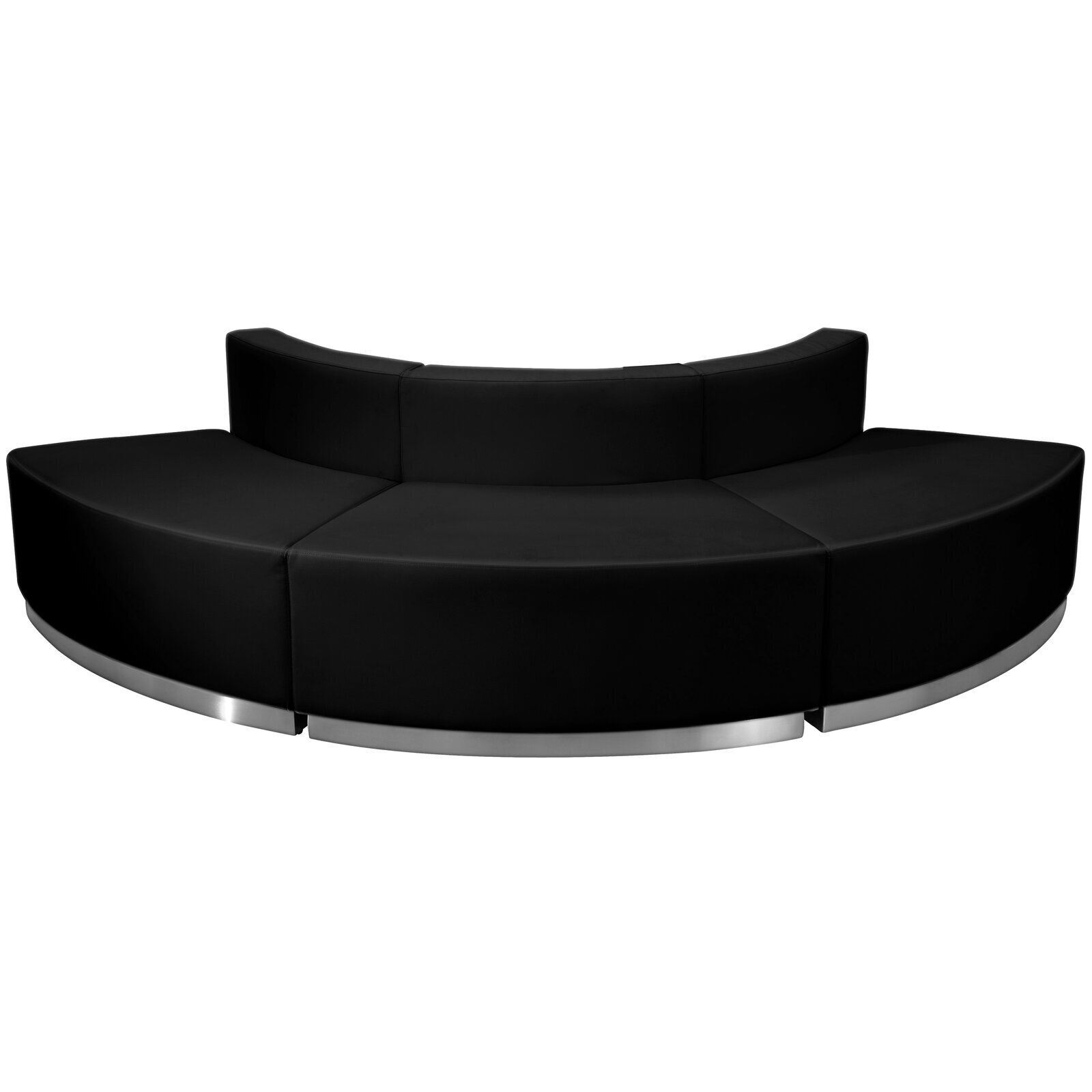 Faux Leather Round Sectional