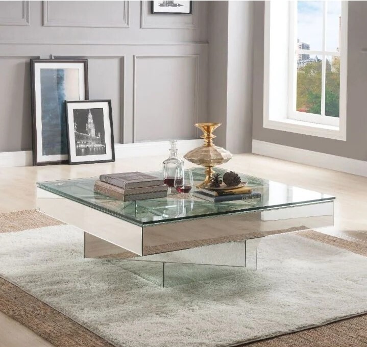Floating Big Glass Coffee Table