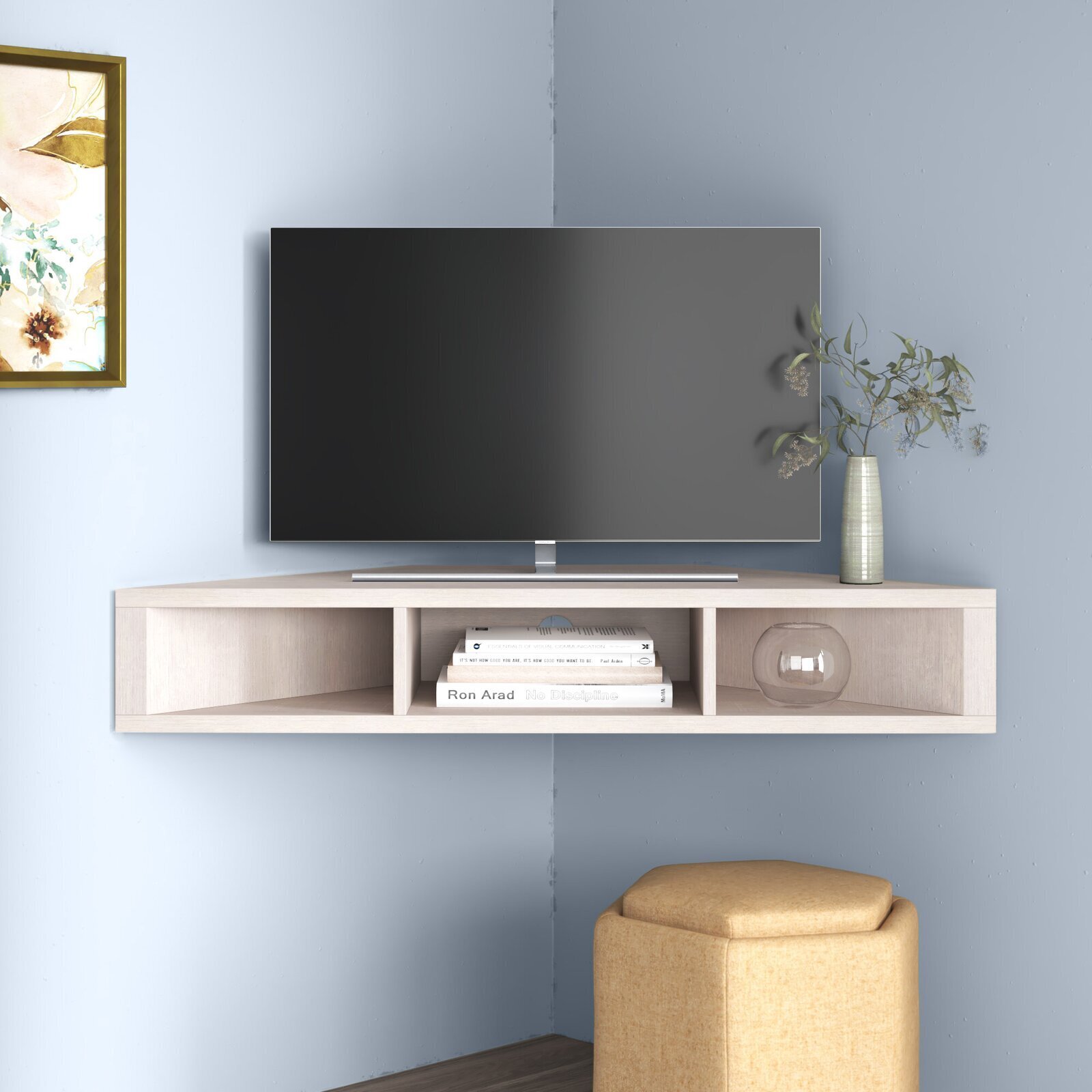 Floating Corner TV Stand