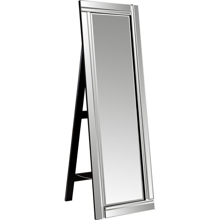 Floor Mirror with Beveled Frame