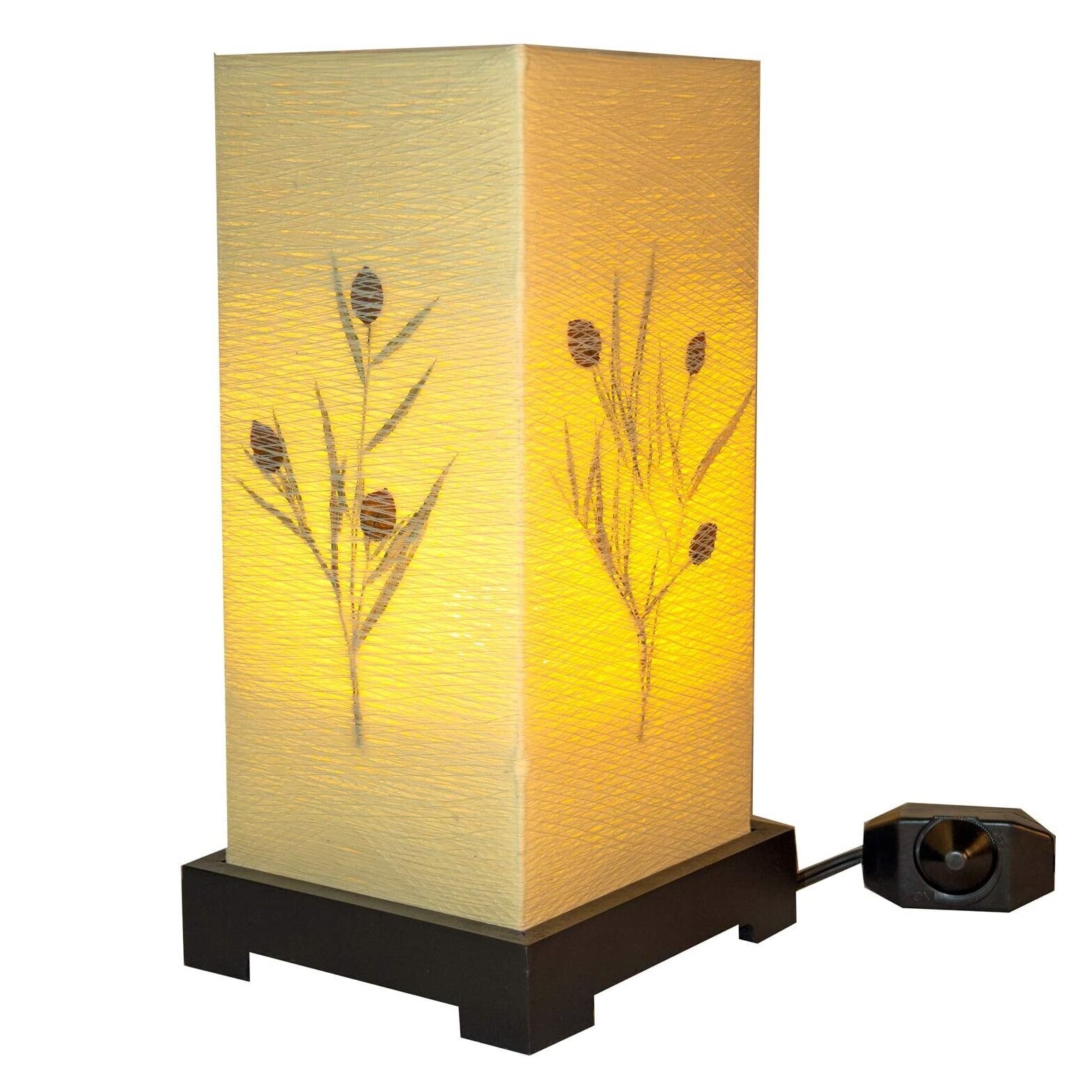 Flower Motif Japanese Lamp