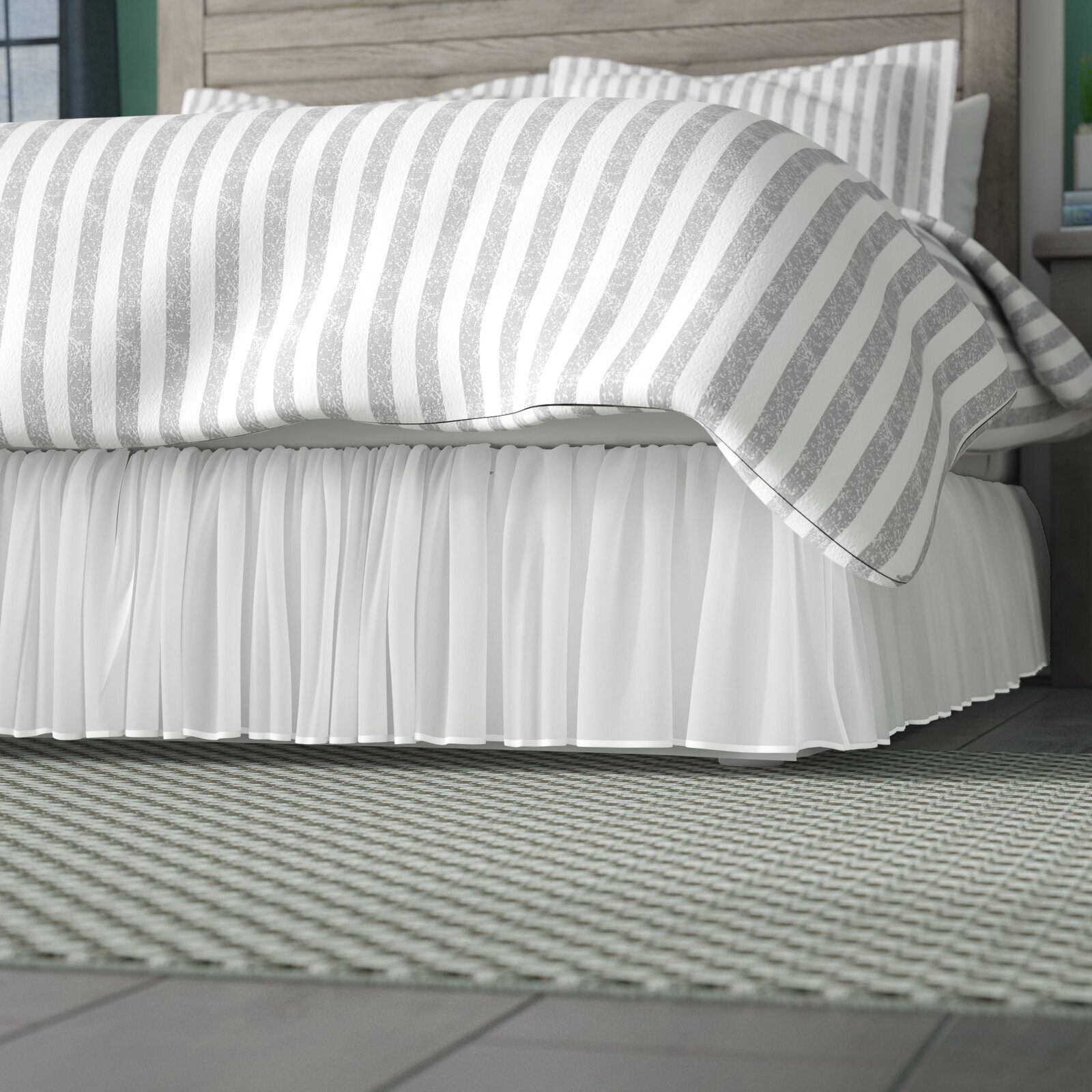 Fluffy Voile Bed Skirt