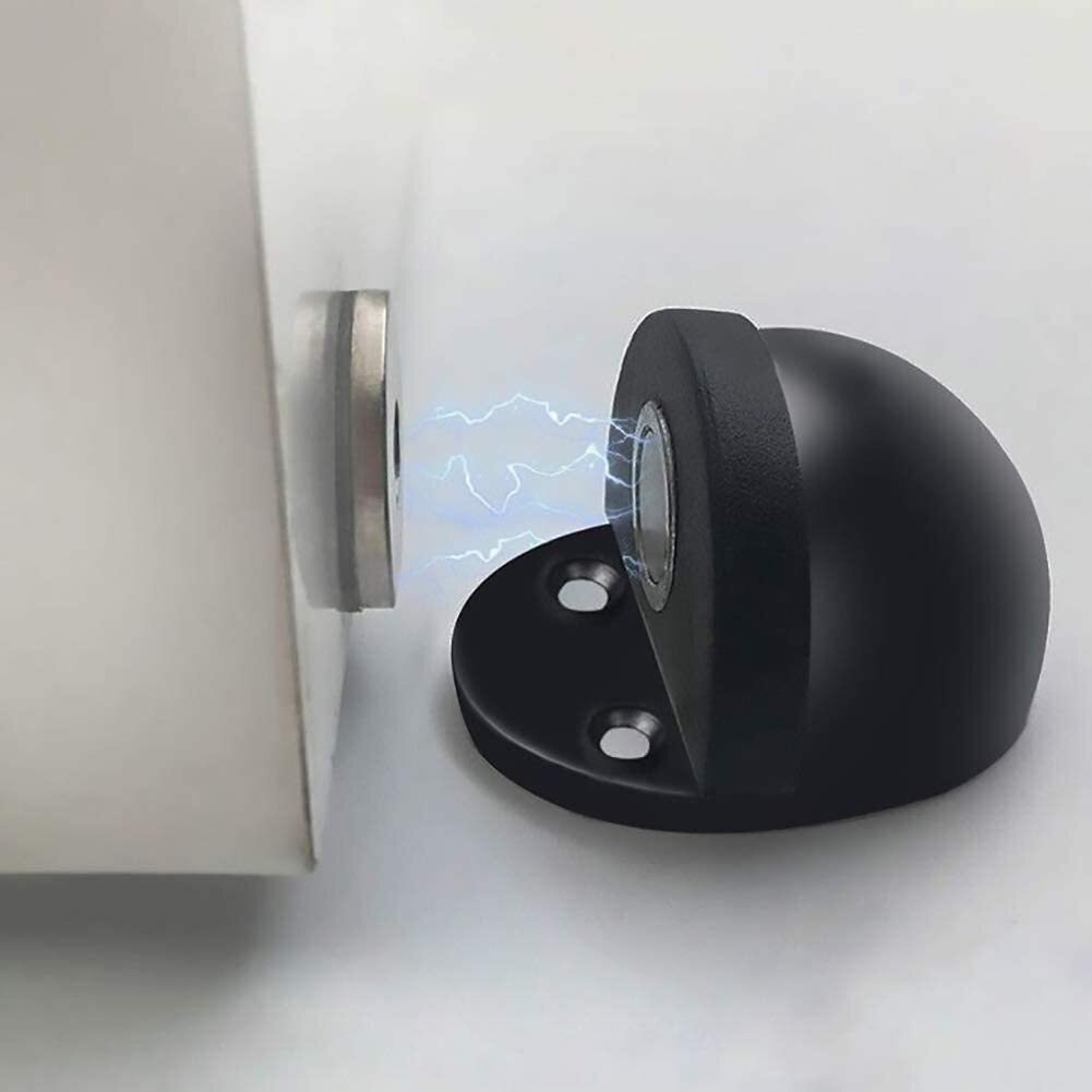 Flush Floor Mounted Door Stopper With Modern Brushed Finish 