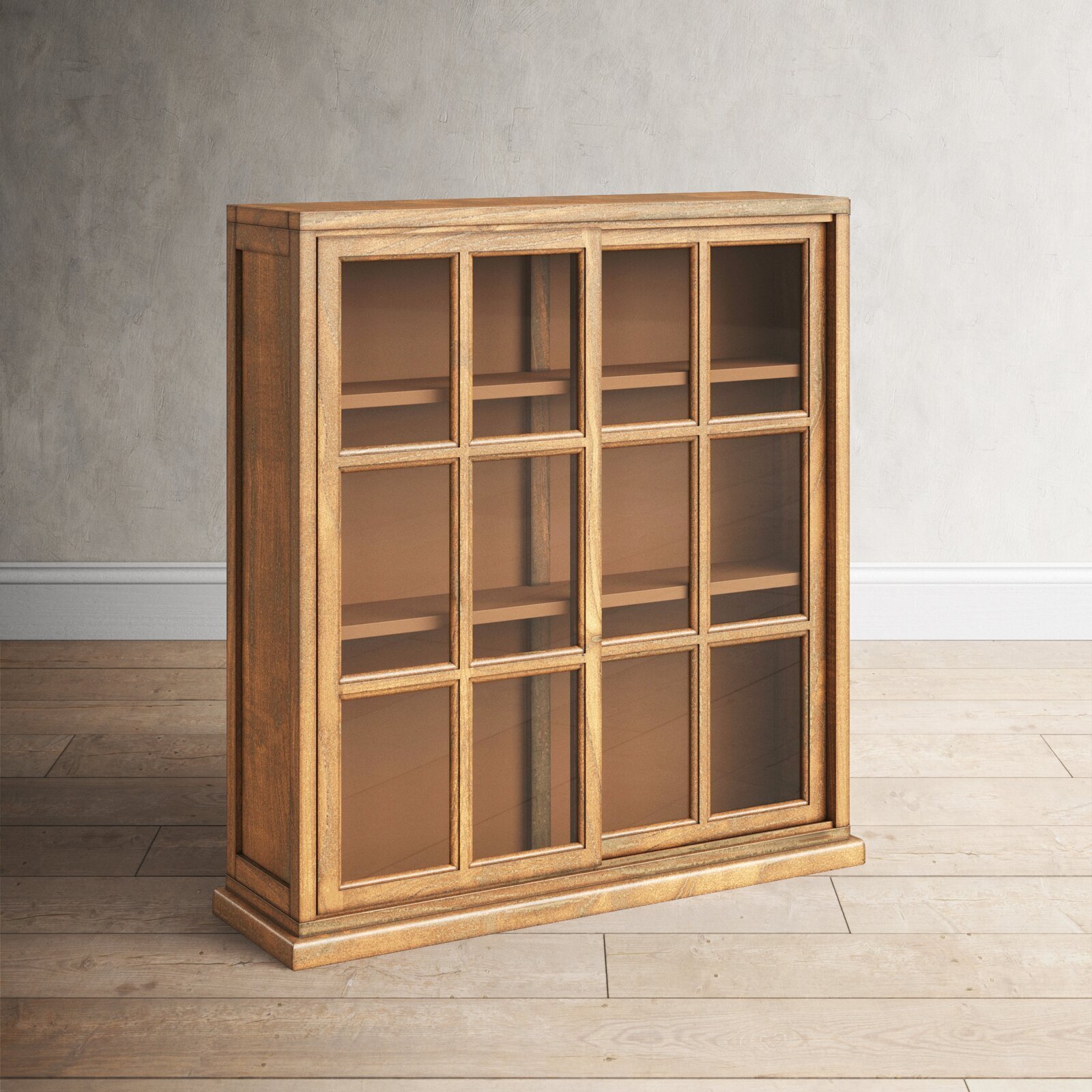 Glass Doored Classic Country Bookshelf