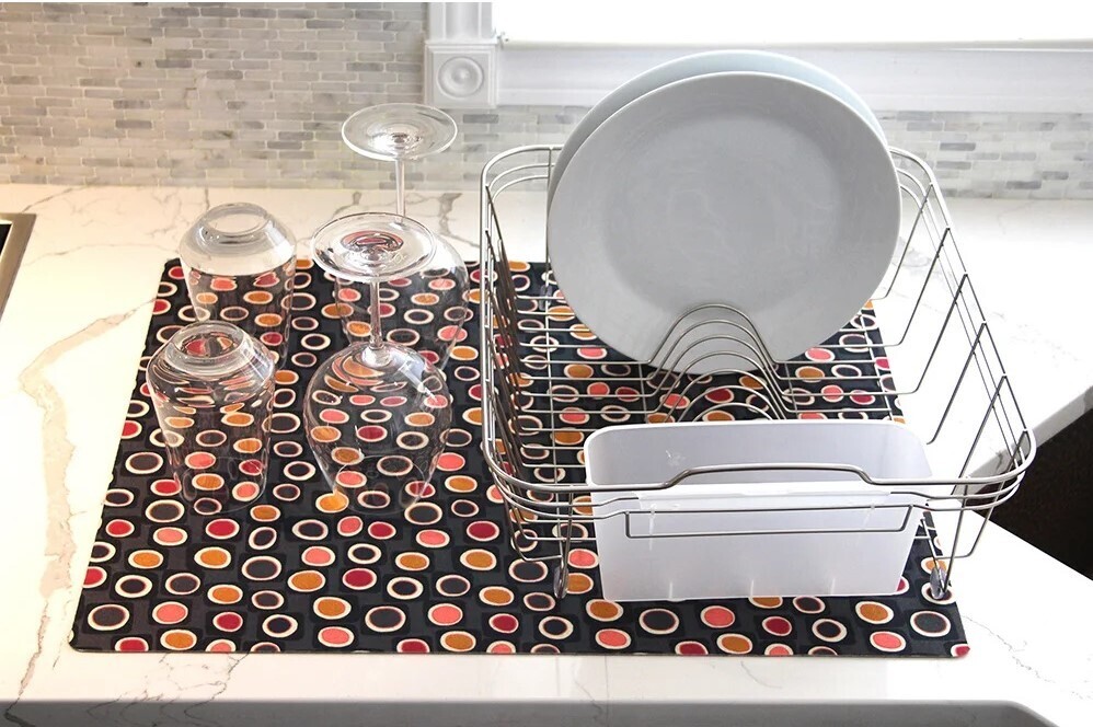 Groovy Dish Rack Drying Mat